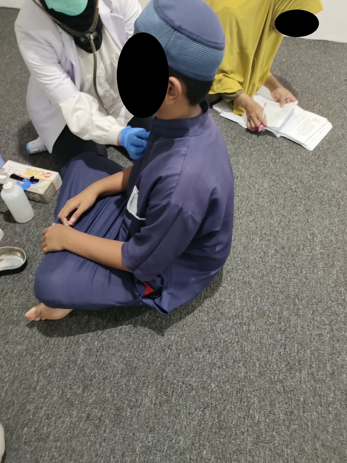 Suasana kegiatan imunisasi BIAS